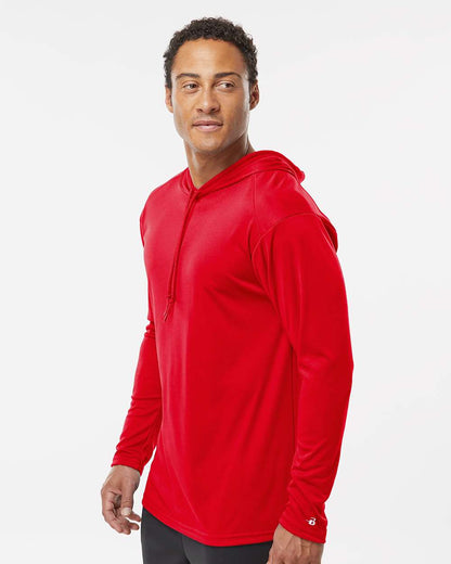 Badger B-Core Hooded Long Sleeve T-Shirt 4105 #colormdl_Red