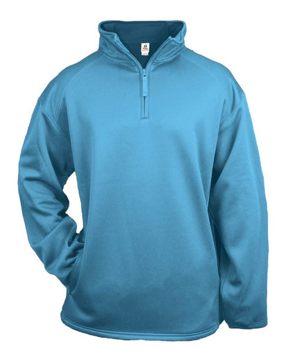 Badger Performance Fleece Quarter-Zip Pullover 1480 #color_Columbia Blue