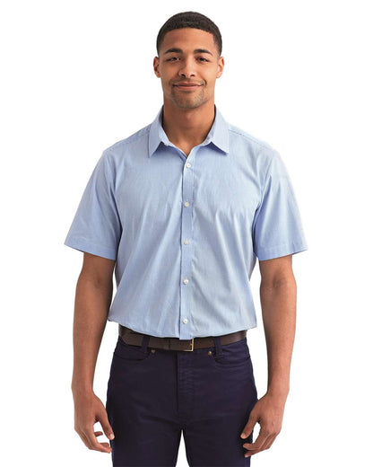 Artisan Collection by Reprime Men's Microcheck Gingham Cotton Shirt RP221 #colormdl_Light Blue/ White