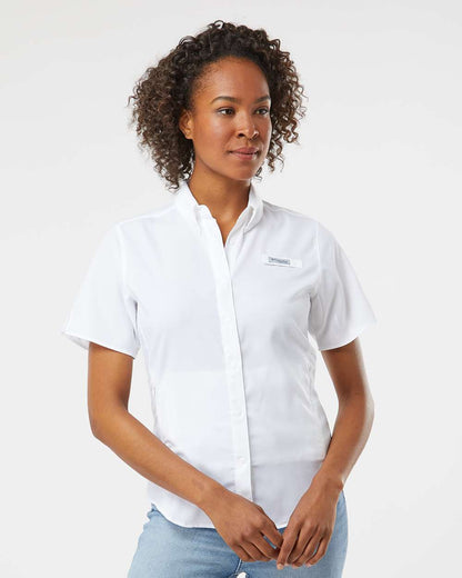 Columbia Women's PFG Tamiami™ II Short Sleeve Shirt 212466 #colormdl_White