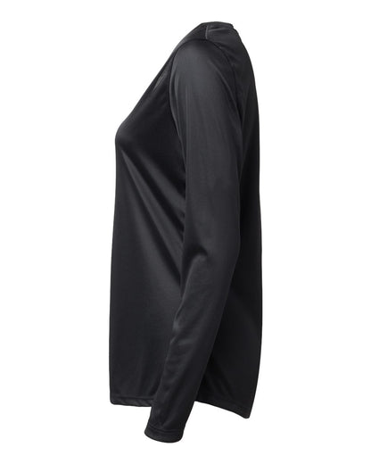 Paragon Women's Long Islander Performance Long Sleeve T-Shirt 214 #color_Black