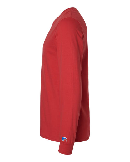 Russell Athletic Unisex Combed Ringspun Long Sleeve T-Shirt 600LRUS #color_True Red