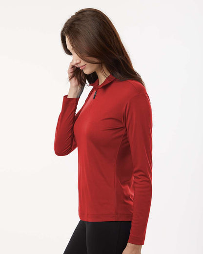 AllPro Women's Pro-Lock Performance Quarter-Zip Pullover 41870L #colormdl_Red
