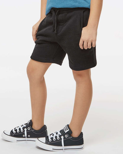 Independent Trading Co. Toddler Lightweight Special Blend Fleece Shorts PRM11SRT #colormdl_Black