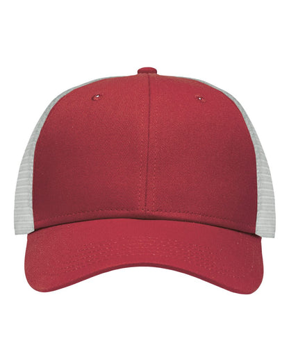 Sportsman Traditional Lo-Pro Mesh Back Trucker Fit Cap SP1450 #color_Chino Cardinal/ White