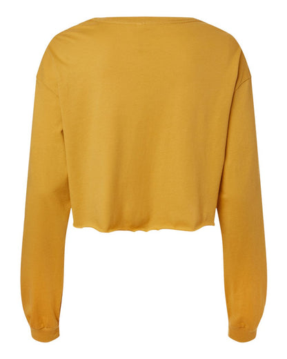 BELLA + CANVAS FWD Fashion Women's Crop Long Sleeve Tee 6501 #color_Mustard