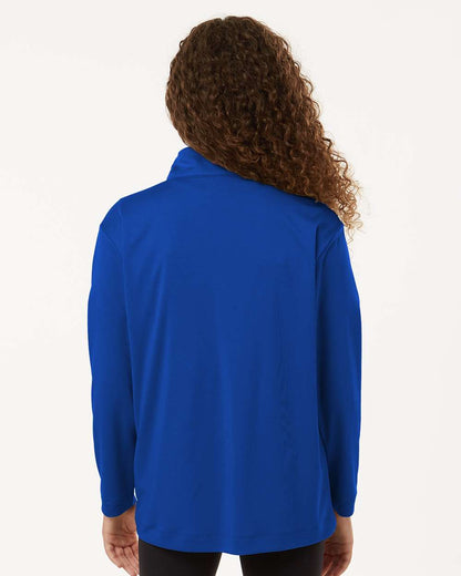 AllPro Youth Pro-Lock Performance Quarter-Zip Pullover 41870Y #colormdl_Royal