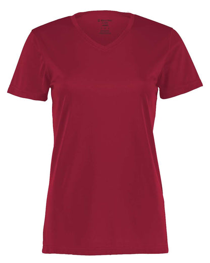Holloway Women's Momentum V-Neck T-Shirt 222820 #color_Cardinal