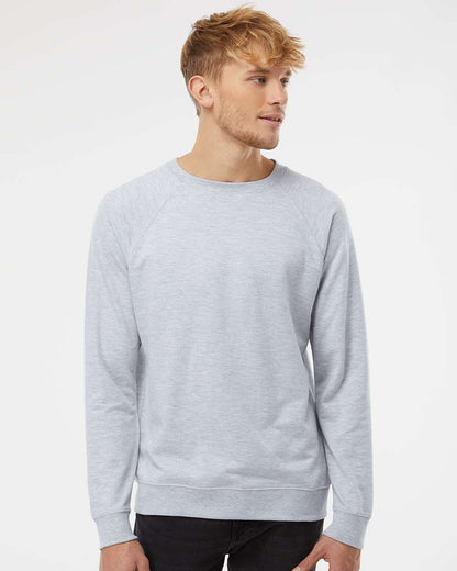 Independent Trading Co. Unisex Icon Lightweight Loopback Terry Crewneck Sweatshirt SS1000C #colormdl_Athletic Heather