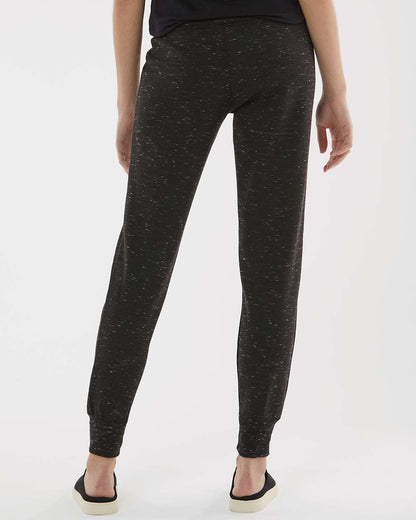 J. America Women’s Mélange Fleece Joggers 8675 #colormdl_Black
