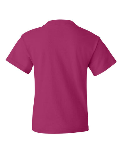 Fruit of the Loom HD Cotton Youth Short Sleeve T-Shirt 3930BR #color_Cyber Pink