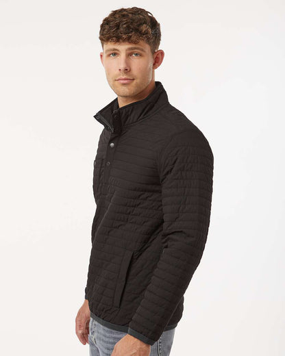 DRI DUCK Men's Keystone Quilted Pullover 5303 #colormdl_Black