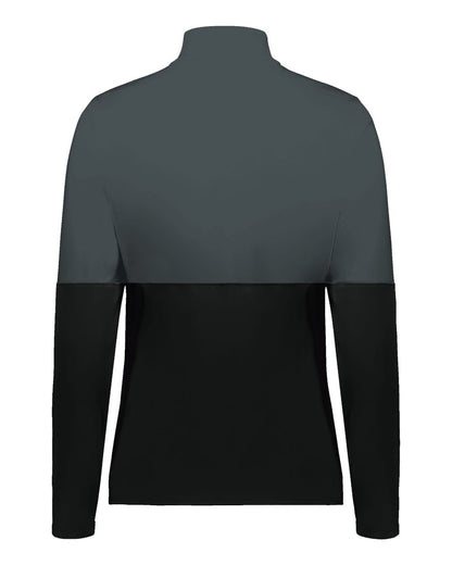 Holloway Women's Momentum Team Quarter-Zip Pullover 223700 #color_Black/ Iron