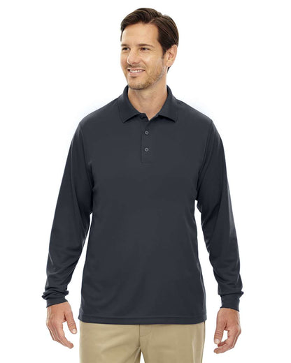 CORE365 Men's Tall Pinnacle Performance Long Sleeve Piqué Polo 88192T #colormdl_Carbon
