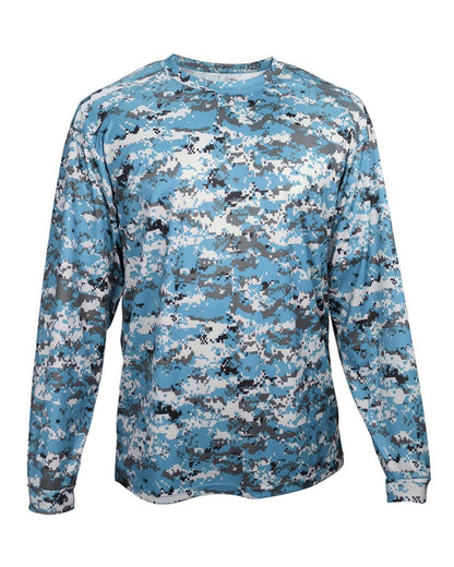 Badger Men's Digital Camo Long Sleeve T-Shirt 4184 Badger Men&#39;s Digital Camo Long Sleeve T-Shirt 4184