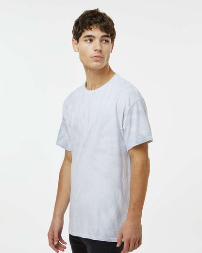 Dyenomite Cyclone Pinwheel Tie-Dyed T-Shirt 200CY #colormdl_Moth