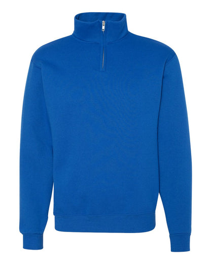 JERZEES Unisex Nublend® Cadet Collar Quarter-Zip Sweatshirt 995MR #color_Royal