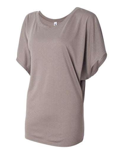 BELLA + CANVAS Women’s Flowy Draped Dolman Tee 8821 #color_Pebble Brown