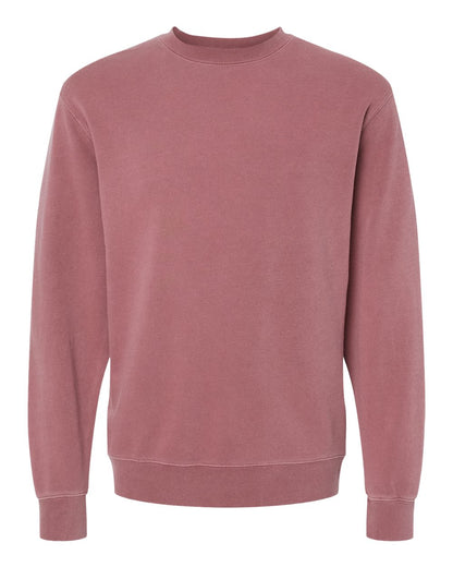 Independent Trading Co. Midweight Pigment-Dyed Crewneck Sweatshirt PRM3500 #color_Pigment Maroon