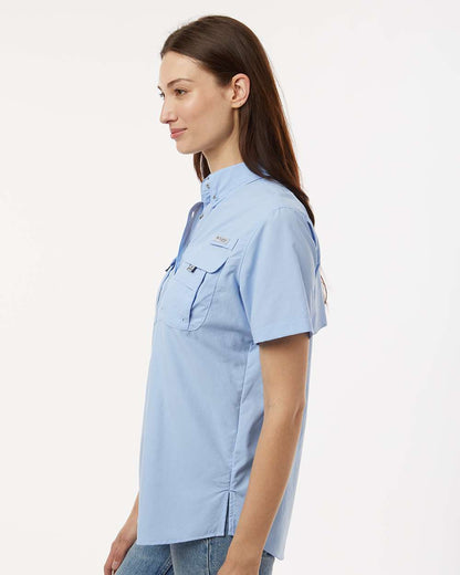 Columbia Women's PFG Bahama™ Short Sleeve Shirt 212473 #colormdl_Sail