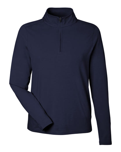 Devon & Jones Women's Raleigh Stretch Quarter-Zip Pullover DG425W #color_Navy