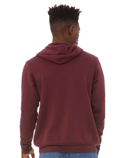 BELLA + CANVAS Sponge Fleece Hoodie 3719 #colormdl_Maroon