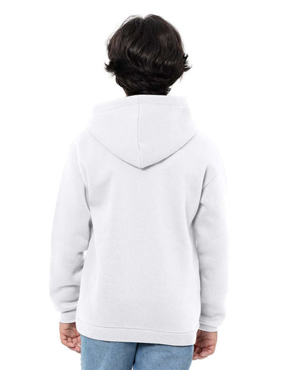 Threadfast Apparel Youth Epic Fleece Pullover Hooded Sweatshirt T2000B #colormdl_White