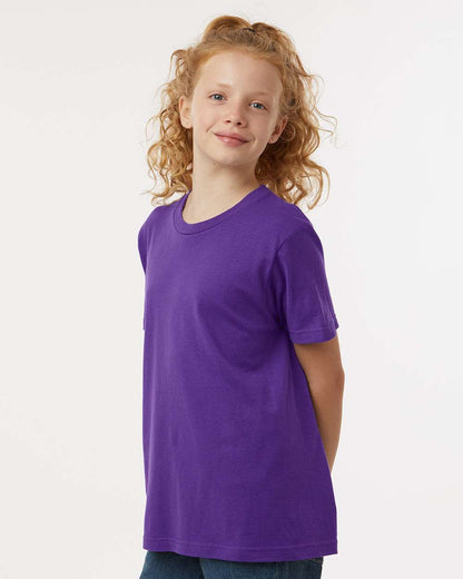 Tultex Youth Fine Jersey T-Shirt 235 #colormdl_Purple