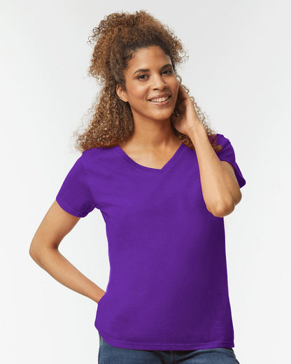Gildan Women's Heavy Cotton™ V-Neck T-Shirt 5V00L Gildan Women's Heavy Cotton™ V-Neck T-Shirt 5V00L