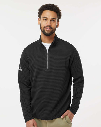 Adidas Men's Spacer Quarter-Zip Pullover A588 #colormdl_Black