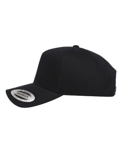 YP Classics Retro Cotton Blend Trucker Snapback Cap 5079 #color_Black