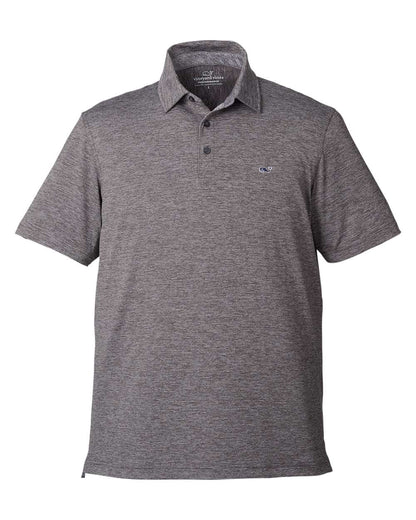 vineyard vines Men's Destin Stripe Sankaty Polo G011146 #color_Evening Sky
