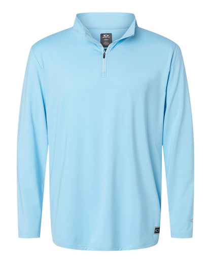 Oakley Men's Team Issue Podium Quarter-Zip Pullover FOA402997 #color_Carolina Blue