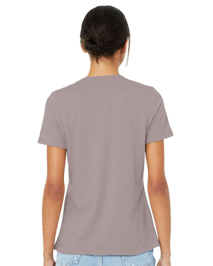 BELLA + CANVAS Women’s Relaxed Fit Heather CVC Tee 6400CVC #colormdl_Heather Pink Gravel