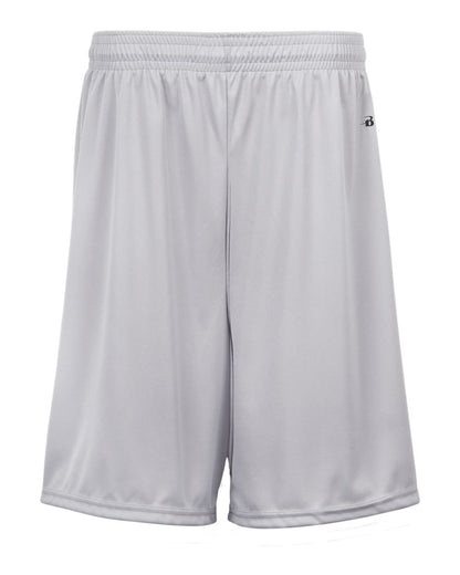 Badger Youth B-Dry 6" Shorts 2107 #color_Silver