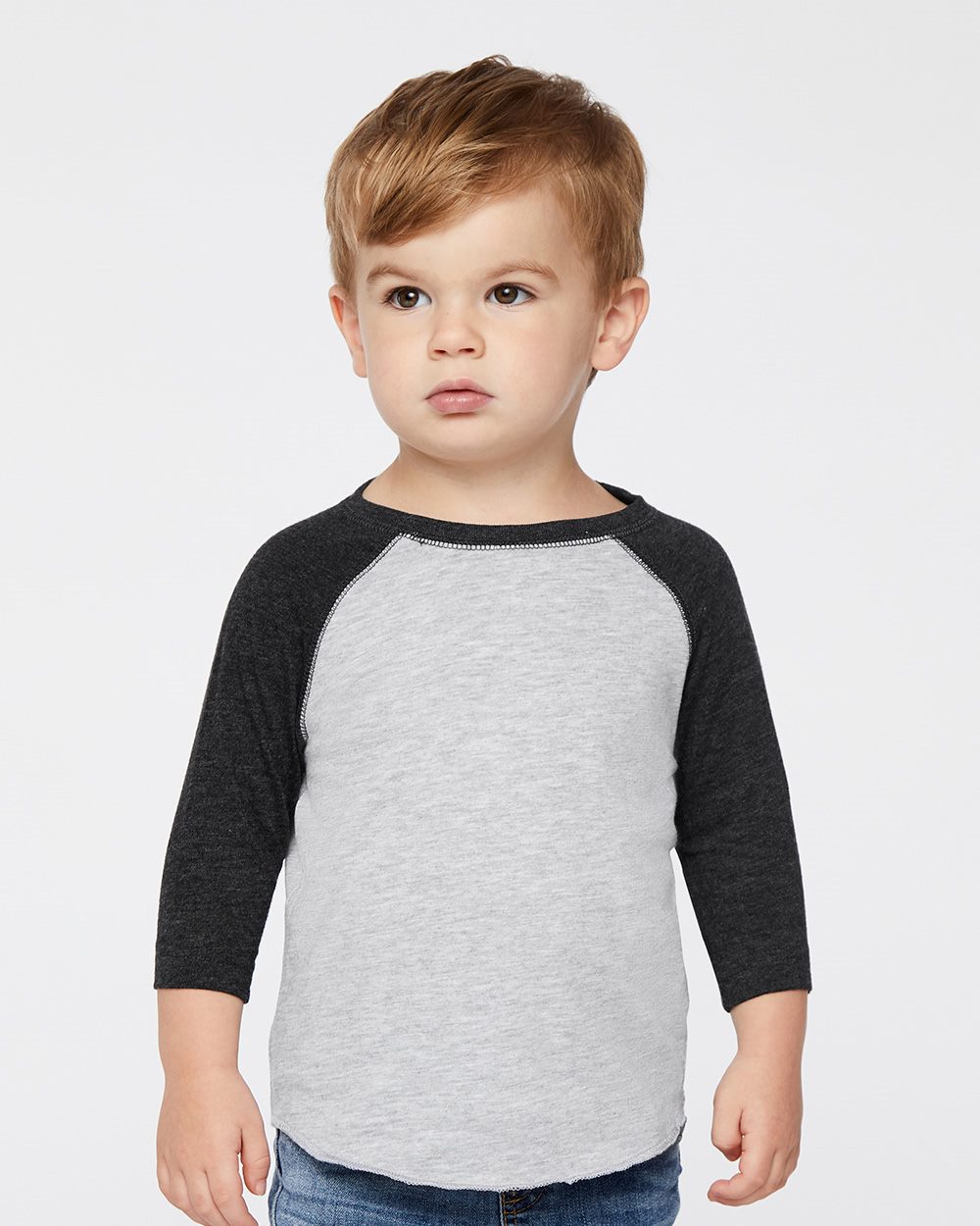 Rabbit Skins Toddler Baseball Fine Jersey Three-Quarter Sleeve Tee 3330