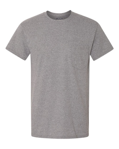 Gildan Unisex Heavy Cotton™ Pocket T-Shirt 5300 #color_Graphite Heather