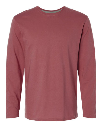 LAT Men's Fine Jersey Long Sleeve Tee 6918 #color_Rouge