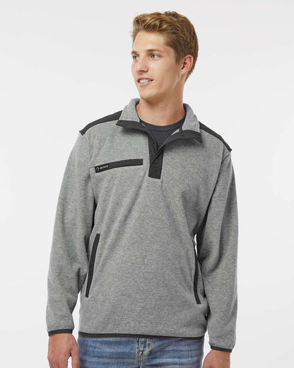 DRI DUCK Ranger Melange Fleece Pullover 7353 #colormdl_Platinum