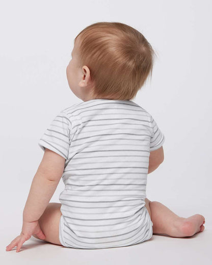 Rabbit Skins Infant Fine Jersey Bodysuit 4424 #colormdl_Shadow Stripe