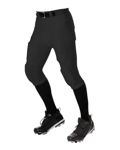 Alleson Athletic No Fly Football Pants with Slotted Waist 675NF #color_Black