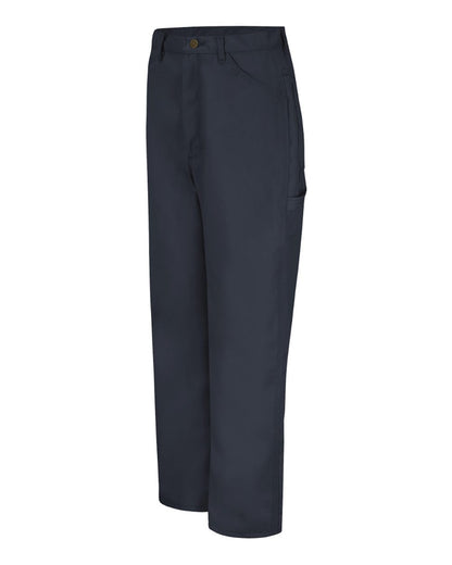Red Kap Men's Extended Sizes Duck Dungaree Pants PD30EXT #color_Navy - Unhemmed