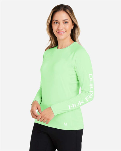 HUK Women's LoPro Pursuit T-Shirt H612L04 #colormdl_Patina