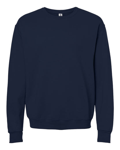 JERZEES Unisex Ultimate CVC Crewneck Sweatshirt IC48MR #color_J. Navy