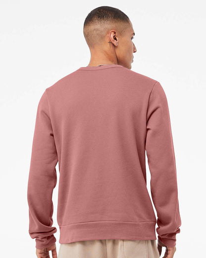 BELLA + CANVAS Sponge Fleece Classic Crewneck Sweatshirt 3911 #colormdl_Mauve