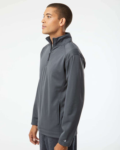 Badger Performance Fleece Quarter-Zip Pullover 1480 #colormdl_Graphite