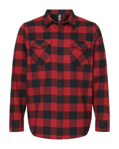 Independent Trading Co. Flannel Shirt EXP50F #color_Red/ Black