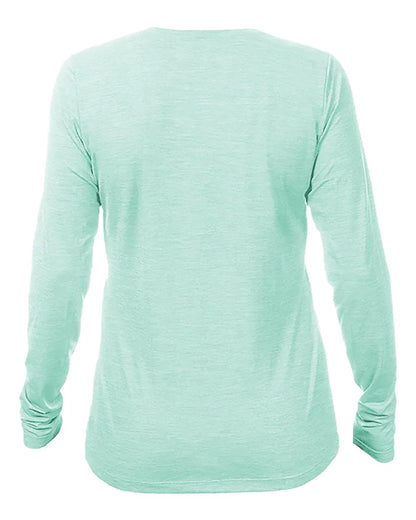 ANETIK Women's Breeze Tech Long Sleeve T-Shirt WSBRZL0 #color_Seafoam Heathered