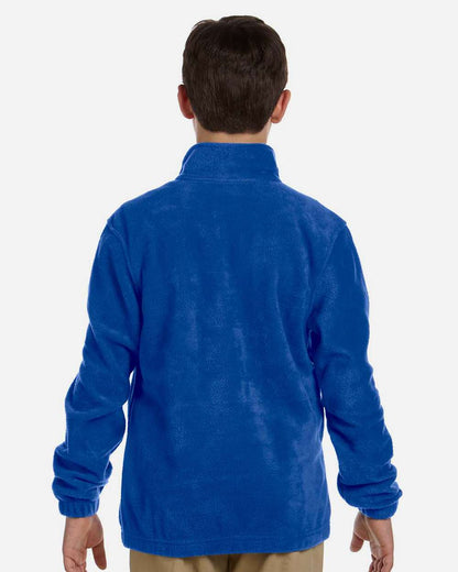 Harriton Youth Full-Zip Fleece M990Y #colormdl_True Royal