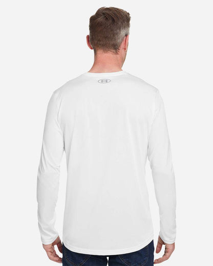 Under Armour Men's Team Tech™ Long Sleeve T-Shirt 1376843 #colormdl_White/ Mod Grey